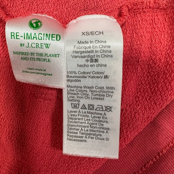 J Crew Vintage Cotton Terry Jogger Womens Small Stripe Pull On Tie Elastic Cuff - Picture 5 of 7